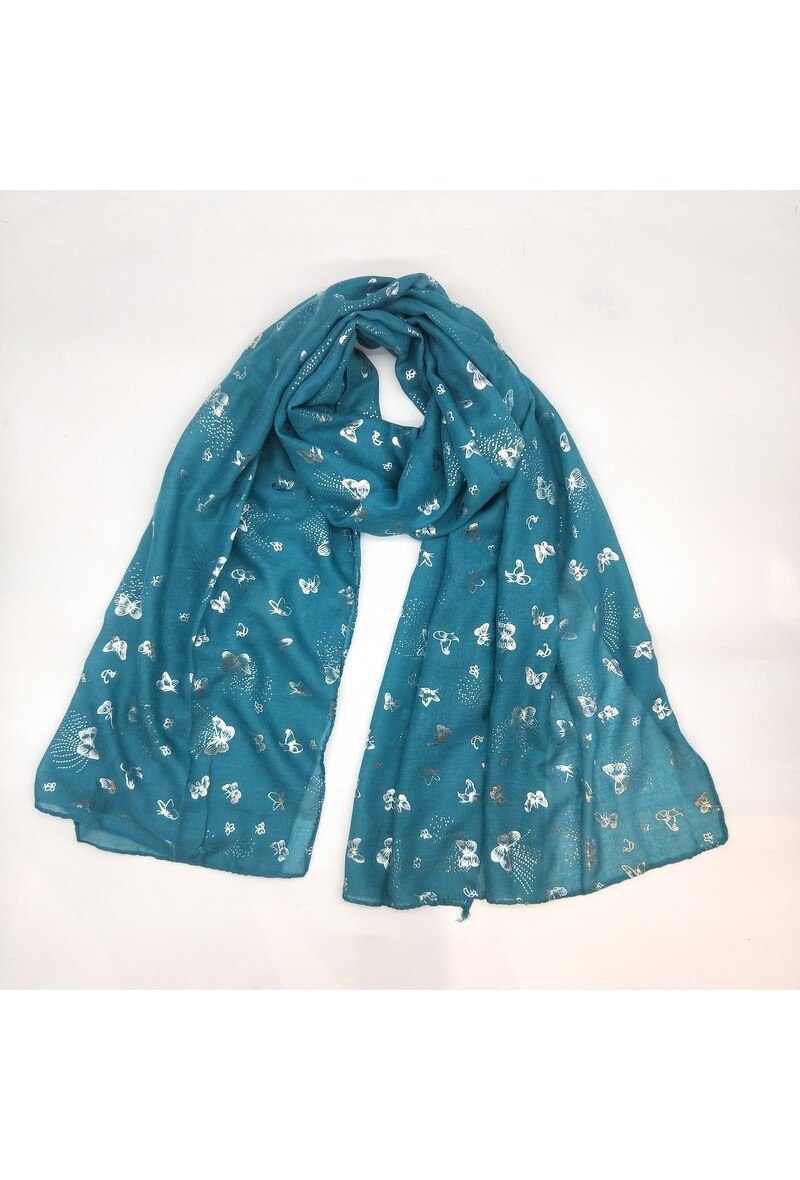Wholesaler LX Moda - Shiny scarf with butterfly pattern