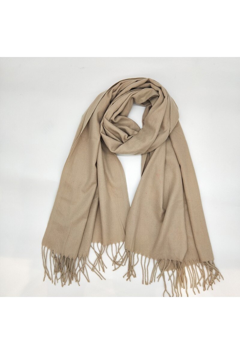 Großhändler LX Moda - EINFACHER SCHAL MIT FRANSEN 70X180