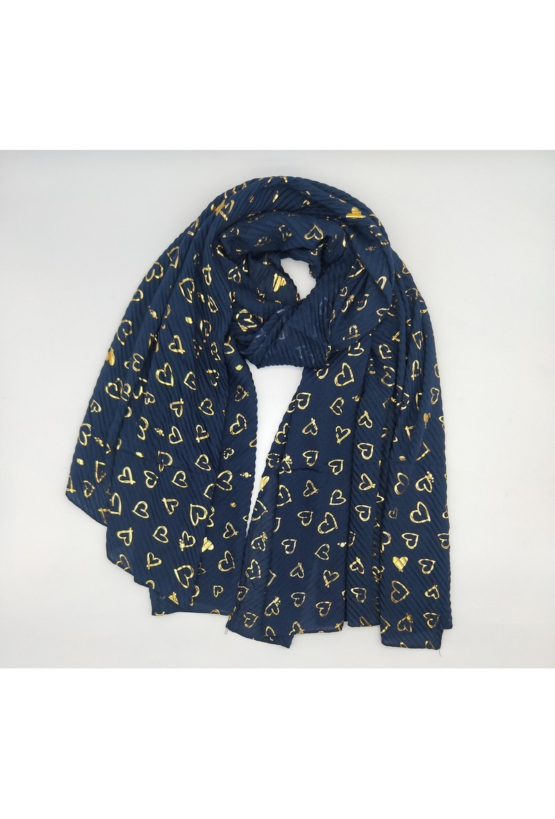 Wholesaler LX Moda - Shiny wrinkled scarf