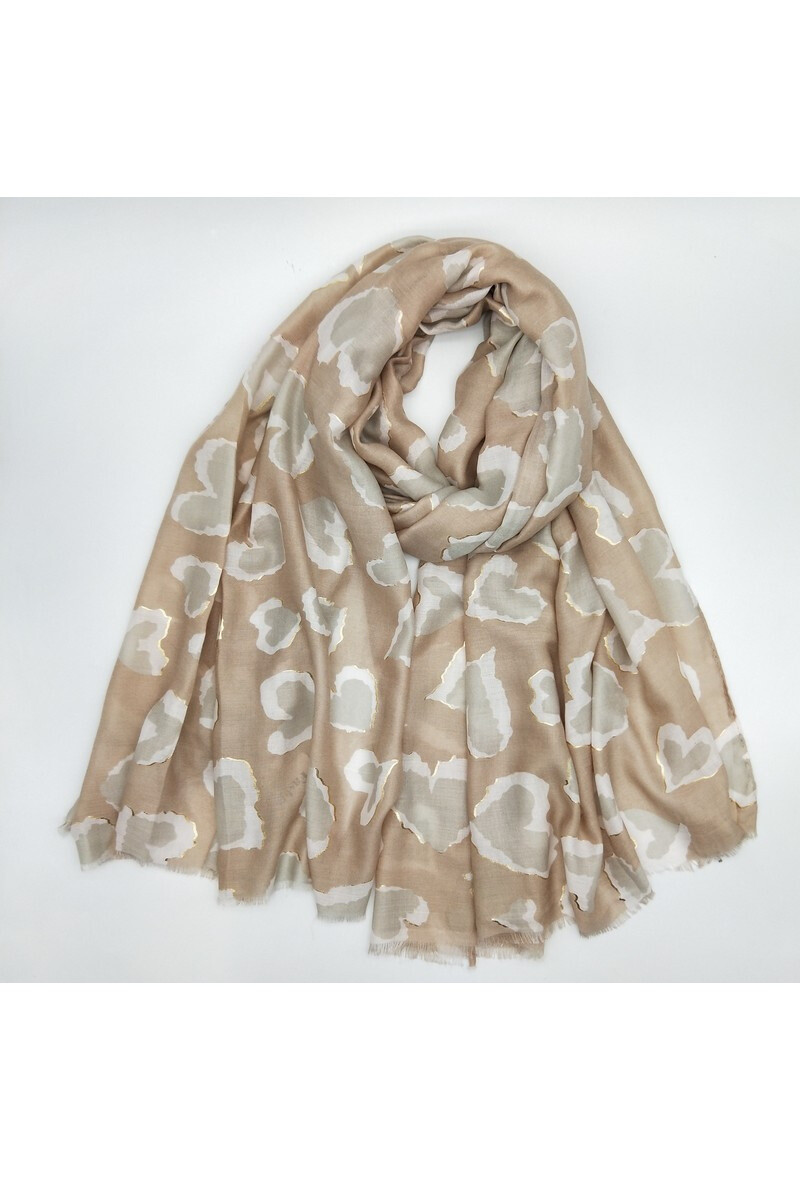 Grossiste LX Moda - Echarpe de printemps dorure imprimee