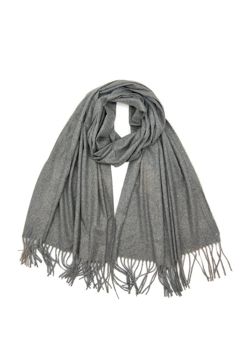 Wholesaler LX Moda - Women's autumn scarf with sequins and fringe