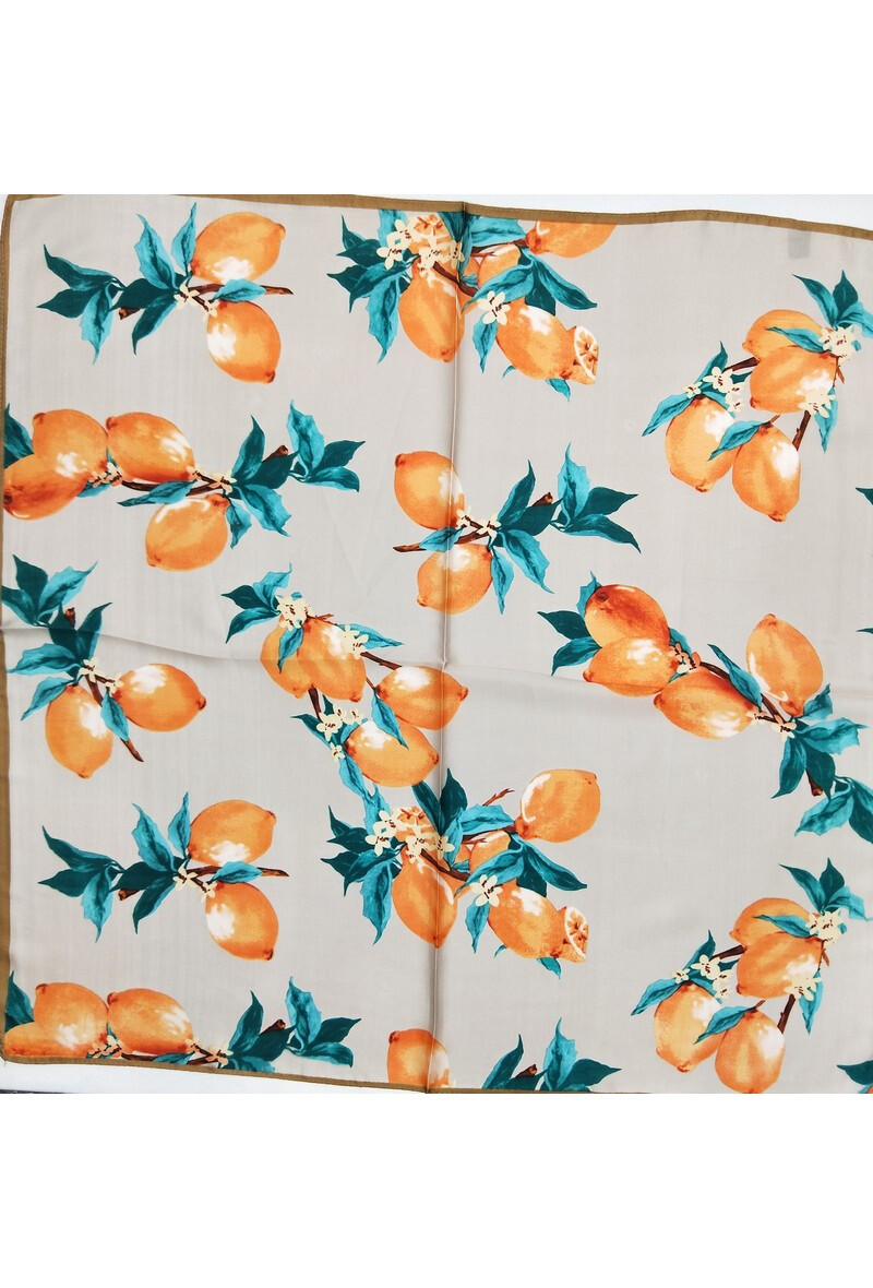Grossiste LX Moda - Petit foulard carré – Imprimé citron