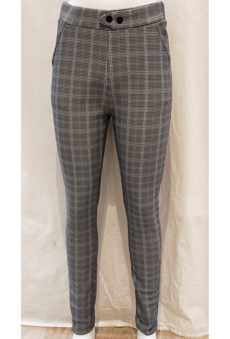 Grossiste LX Moda - Pantalon  à carraux en polaire