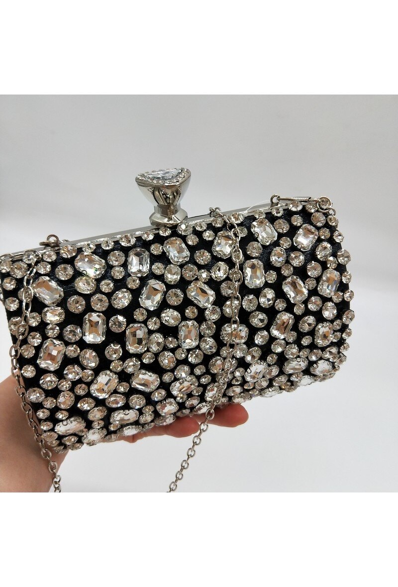 Mayorista LX Moda - Bolso de noche con pedrería en minaudière