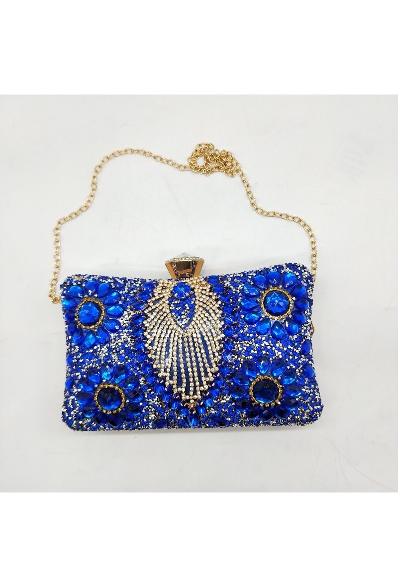 Mayorista LX Moda - Bolso clutch de noche con perla y strass