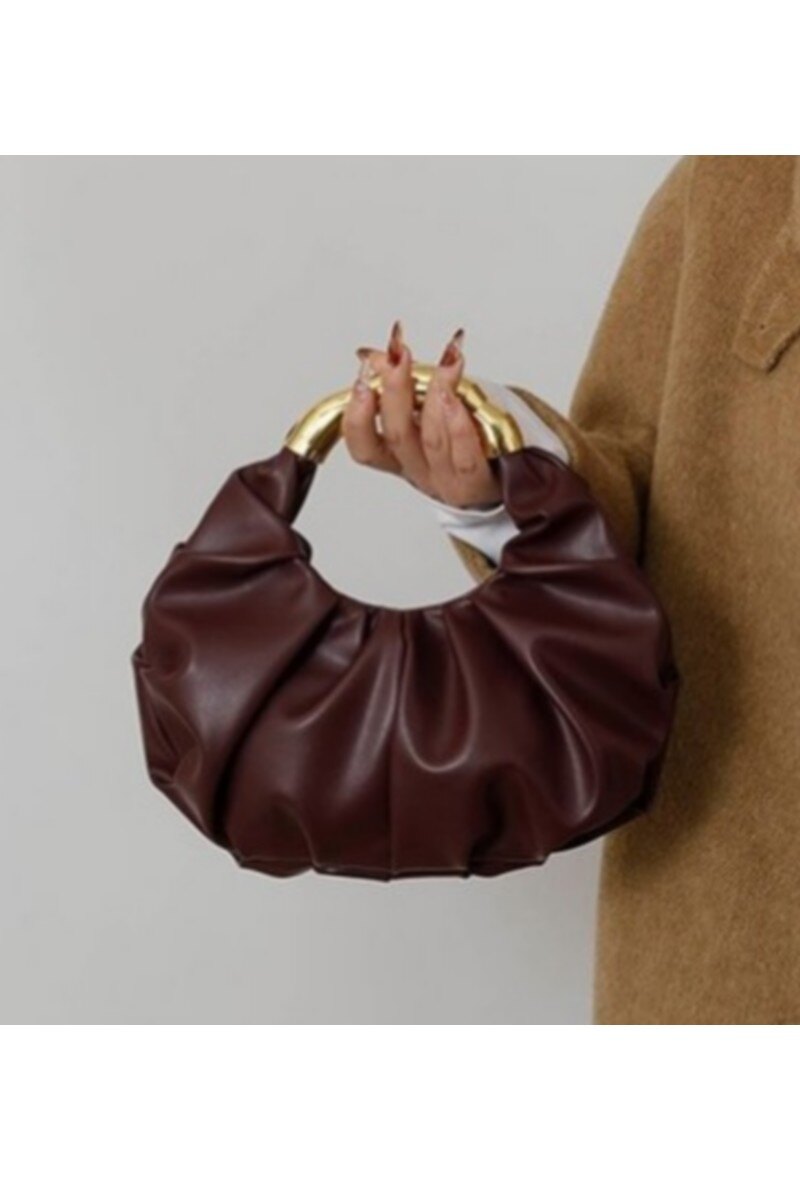 Wholesaler LX Moda - Draped handbag with metal handle
