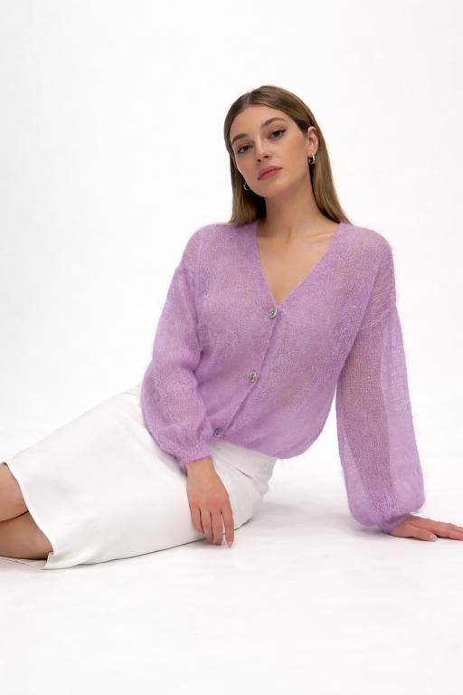 Mayorista LYCHEE - Cárdigan ligero de mohair con botones