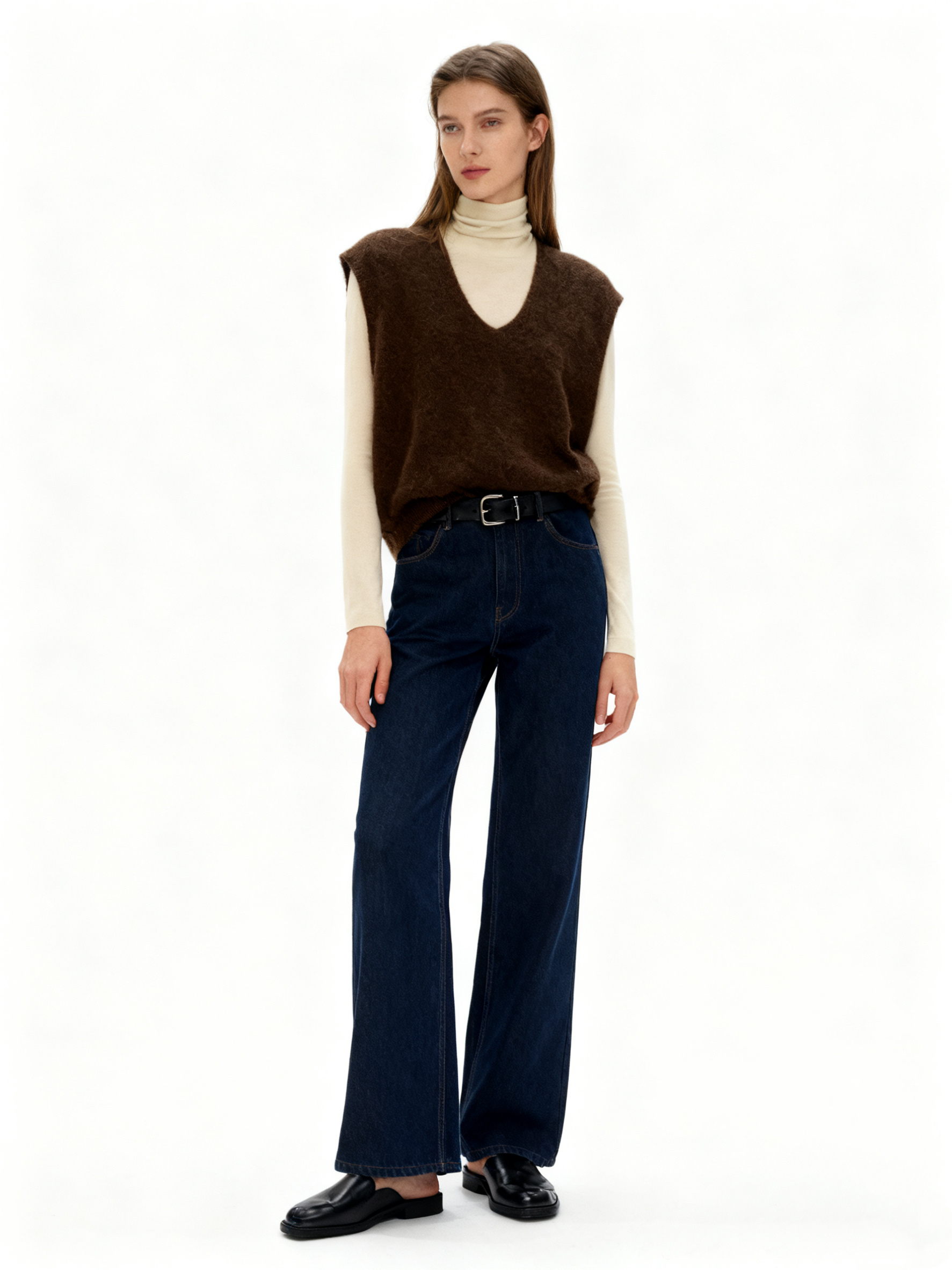 Grossiste LYCHEE - Gilet en alpaga à col en V