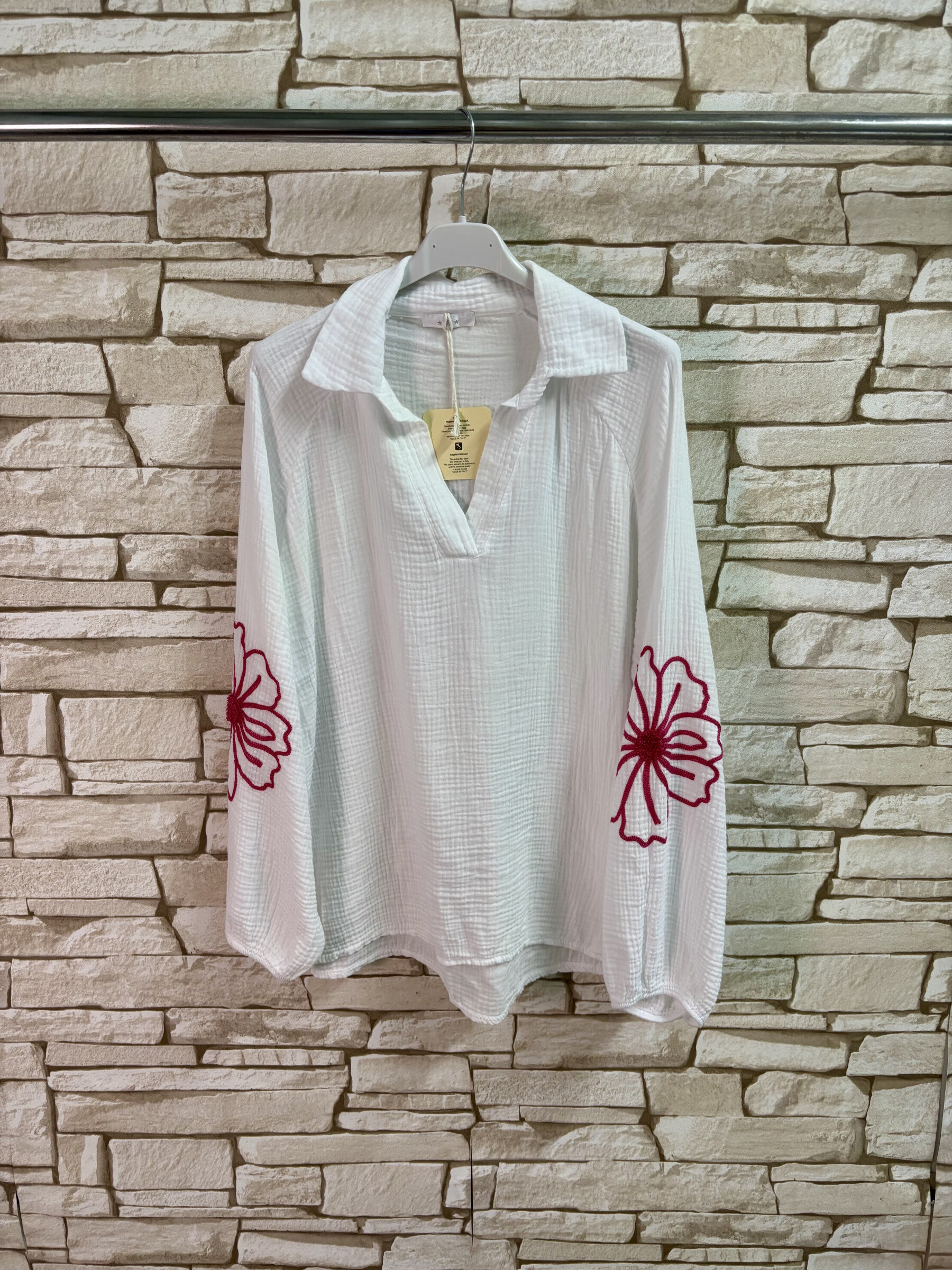 Wholesaler LYCHI - Cotton Gas Blouse Embroidery