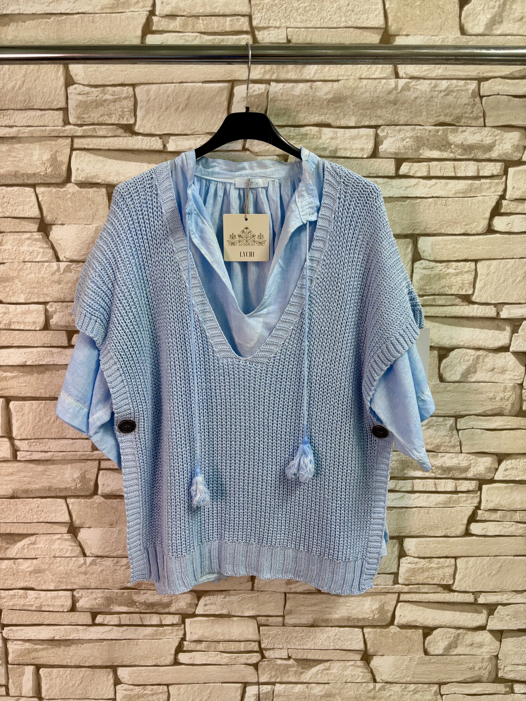 Wholesaler LYCHI - Cotton delated blouse