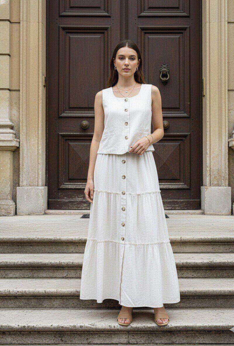 Grossiste M&D FASHION - Ensemble Tailleur Deux Pièces Top Doublé