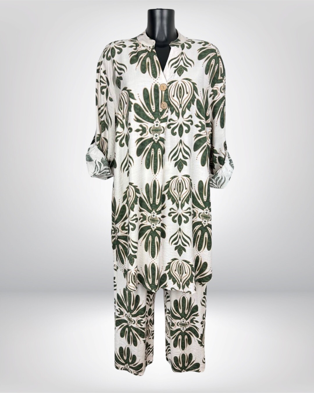 Wholesaler M&D FASHION - Fluid printed baroque set long sleeves