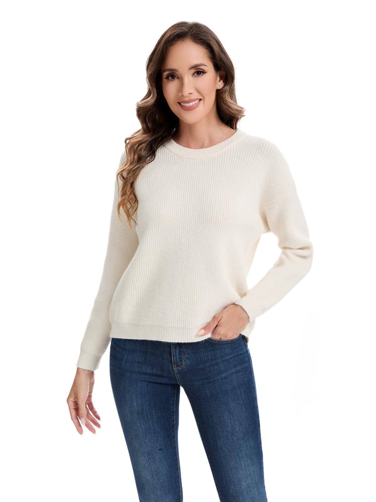 Mayorista M&D FASHION - Jersey de punto grueso con cuello redondo
