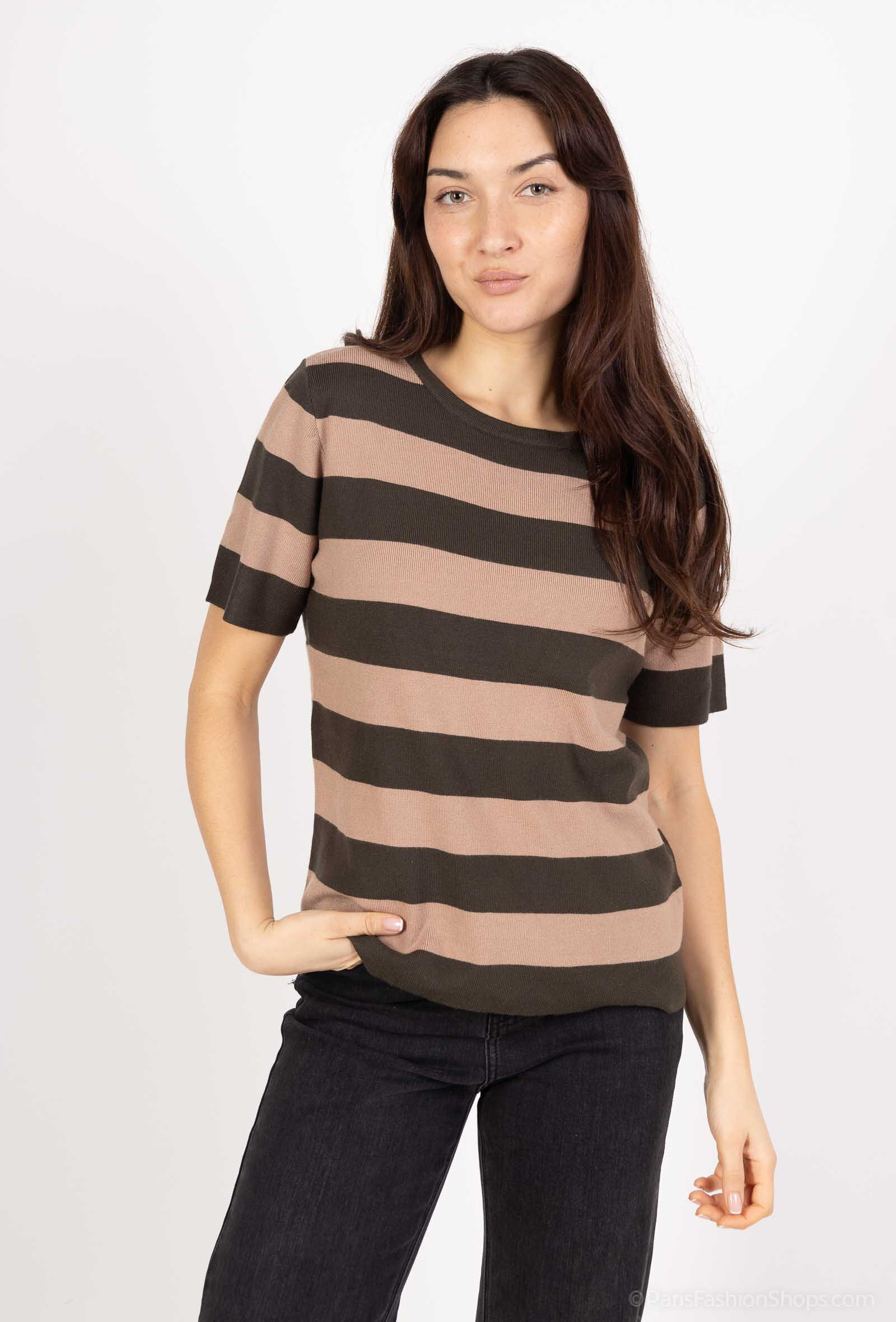 Mayorista M&D FASHION - Camiseta rayas anchas manga corta