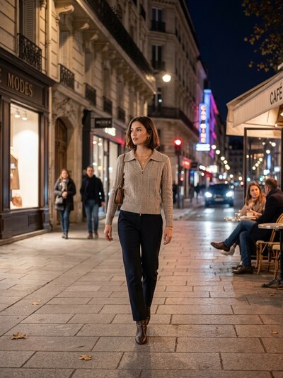 Großhändler M&D FASHION - Strickweste mit Reißverschlusskragen Großhändler M&D FASHION - Strickweste mit Reißverschlusskragen