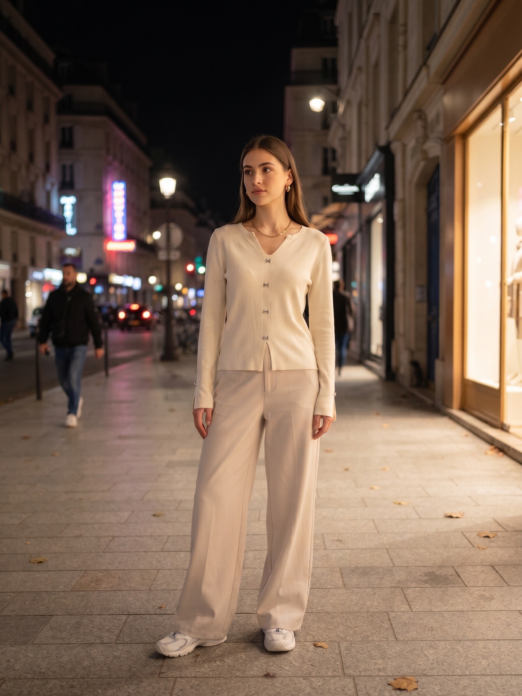 Grossista M&D FASHION - Maglione con dettagli di bottoni
