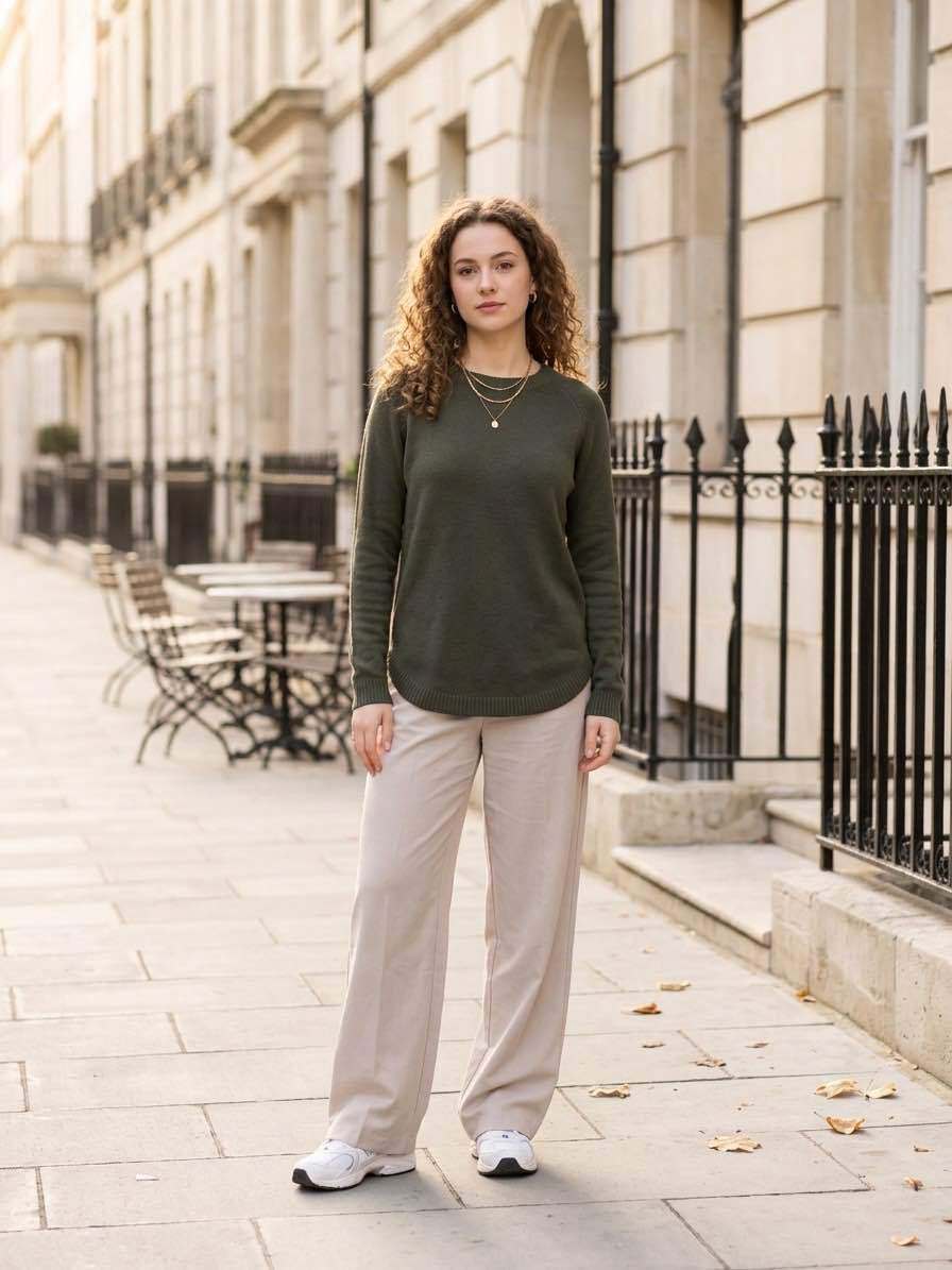 Grossista M&D FASHION - Maglione a maglia con collo rotondo