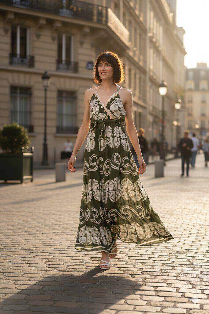 Wholesaler M&D FASHION - Strappy dress with seashells