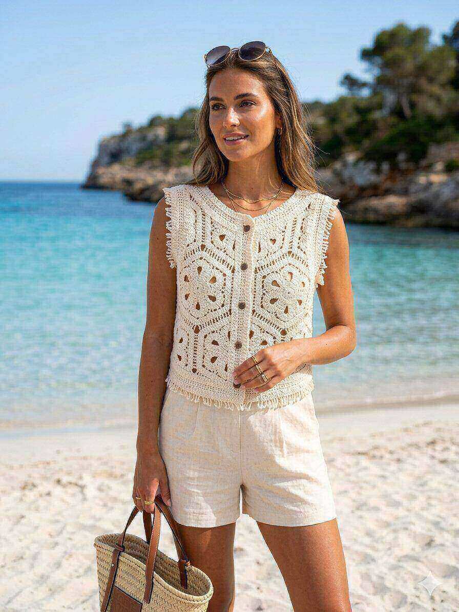 Grossiste M&D FASHION - Top en crochet
