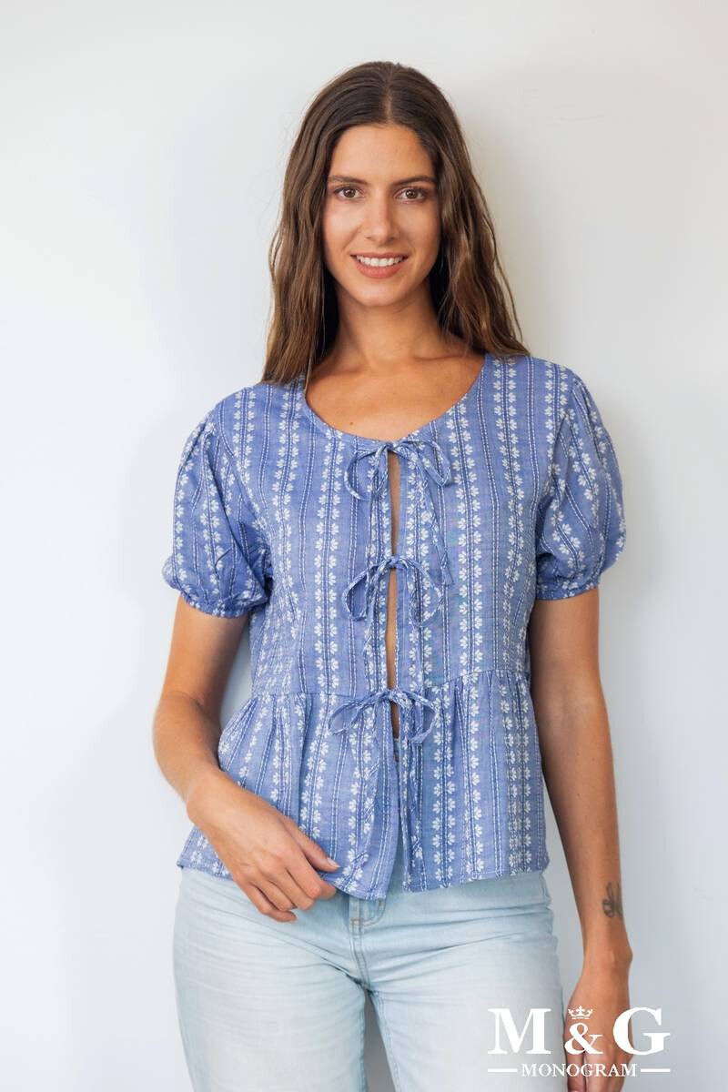 Grossiste M&G MONOGRAM - Blouse Coton avec nœuds