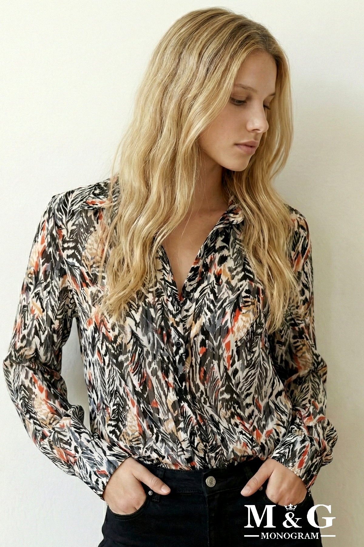 Wholesaler M&G MONOGRAM - Printed shirt with shiny threads