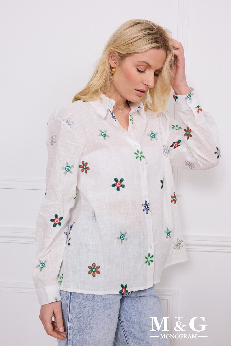 Grossiste M&G MONOGRAM - Chemise avec fleurs brodées