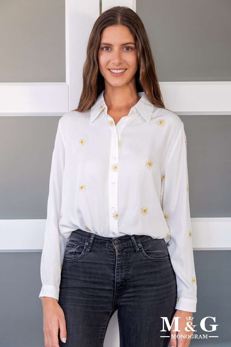 Grossiste M&G MONOGRAM - Chemise à fleurs brodées