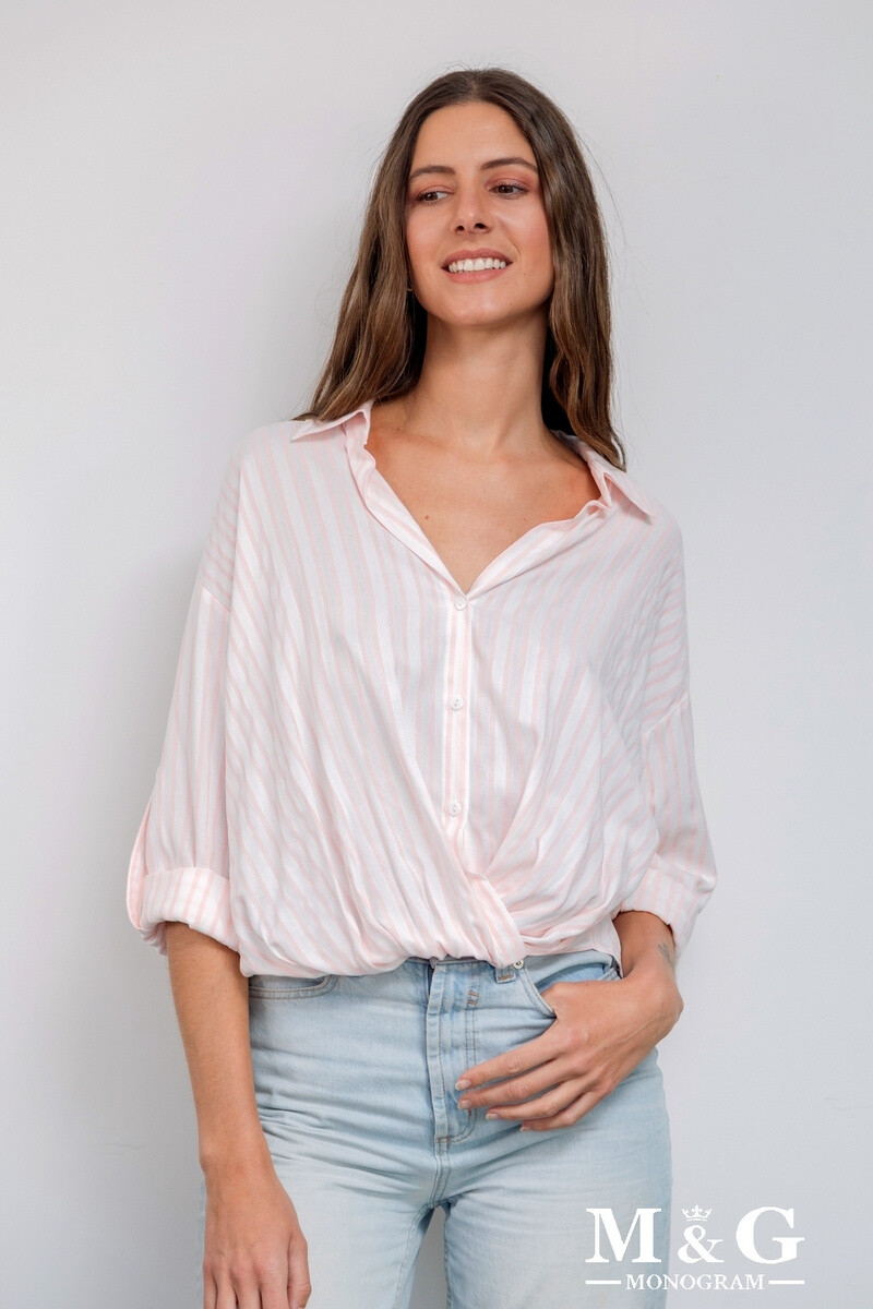 Grossiste M&G MONOGRAM - Chemise croisée à rayures