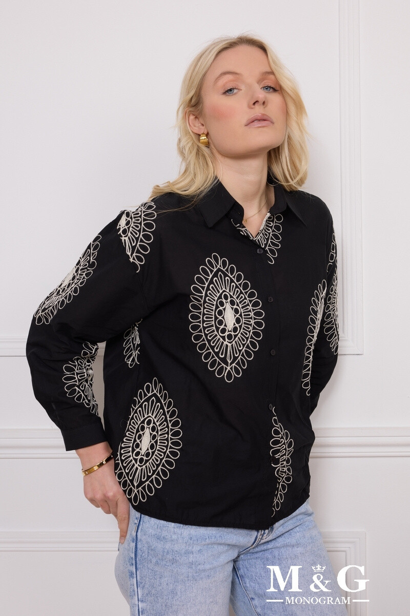 Grossiste M&G MONOGRAM - Chemise Coton avec motifs brodés