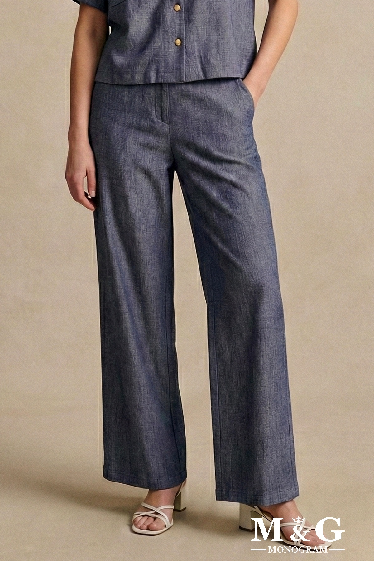Grossiste M&G MONOGRAM - Pantalon fluide