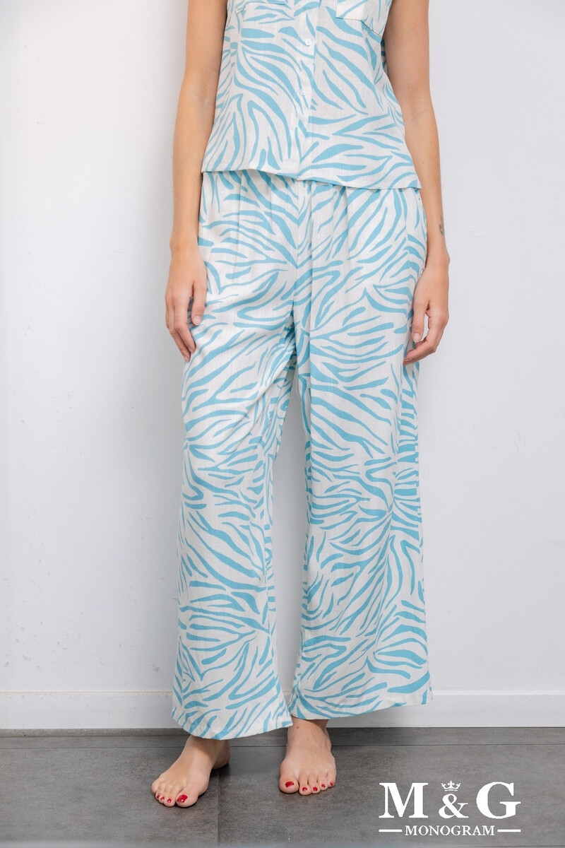 Grossiste M&G MONOGRAM - Pantalon en Lin à imprimé