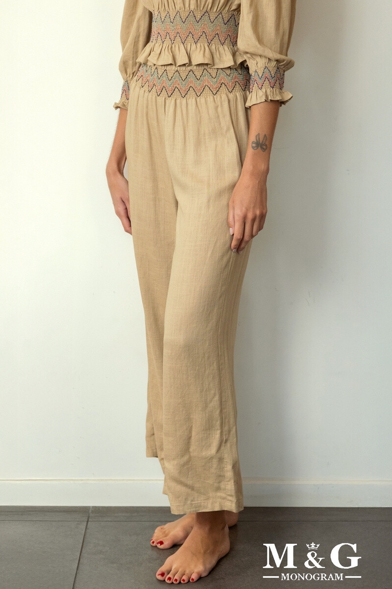 Grossiste M&G MONOGRAM - Pantalon en Lin