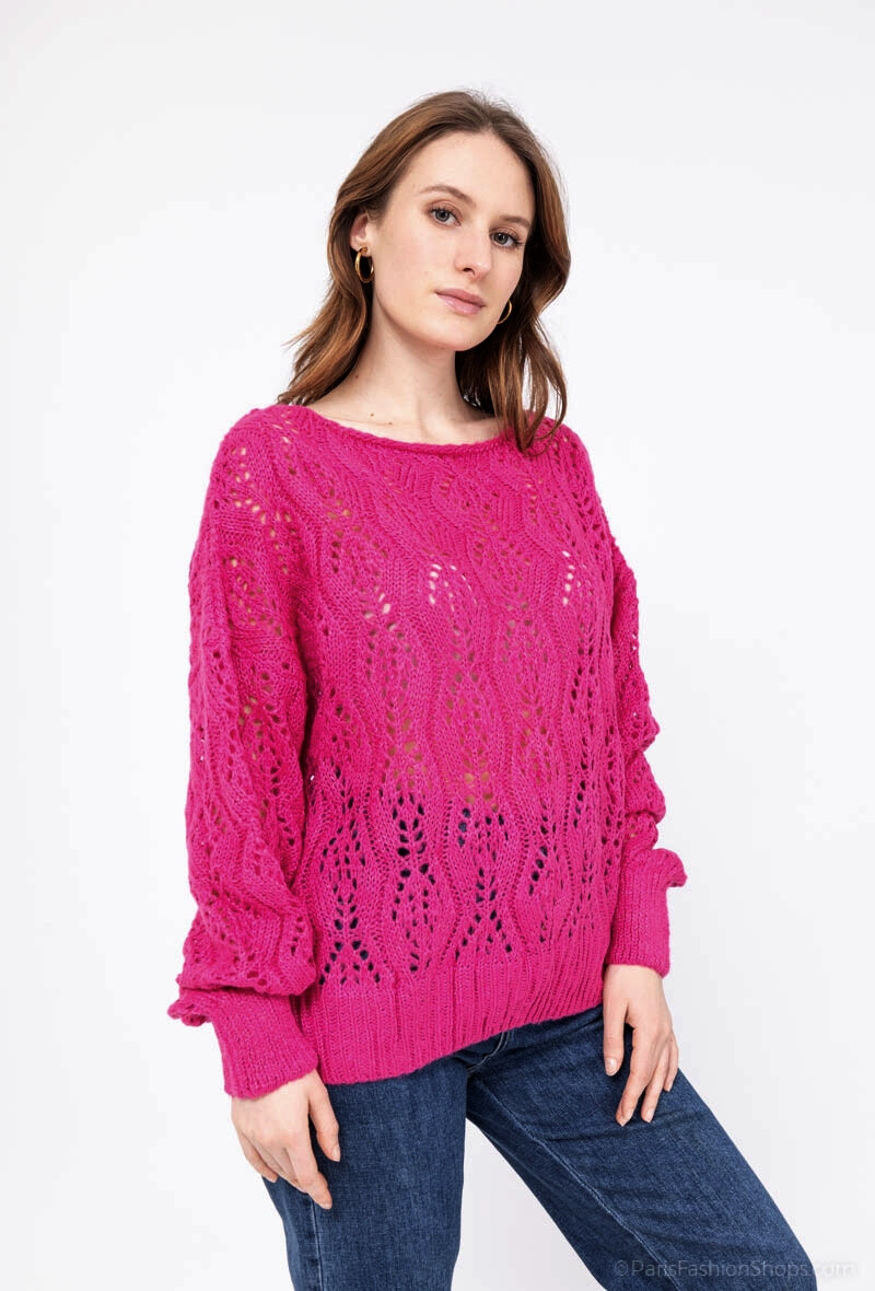 Grossiste M&G MONOGRAM - Pull en crochet avec fils brillants