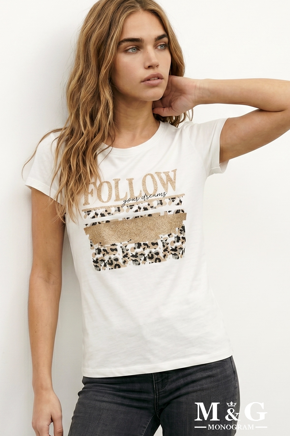 Wholesaler M&G MONOGRAM - “Follow Your Dreams” sequin print T-shirt