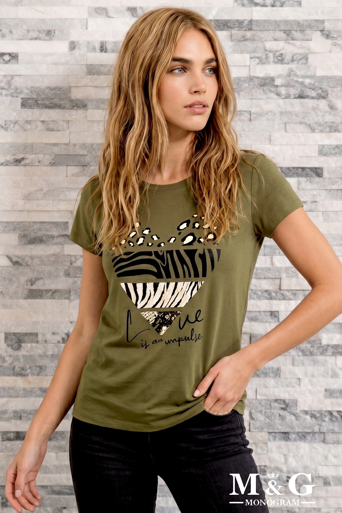 Wholesaler M&G MONOGRAM - “Love Is Impulse” sequin print T-shirt