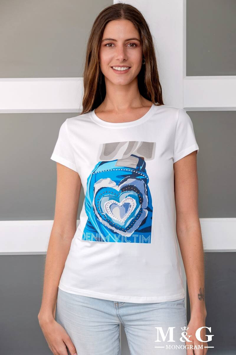 Grossiste M&G MONOGRAM - T-shirt à imprimé « DENIM VICTIM »
