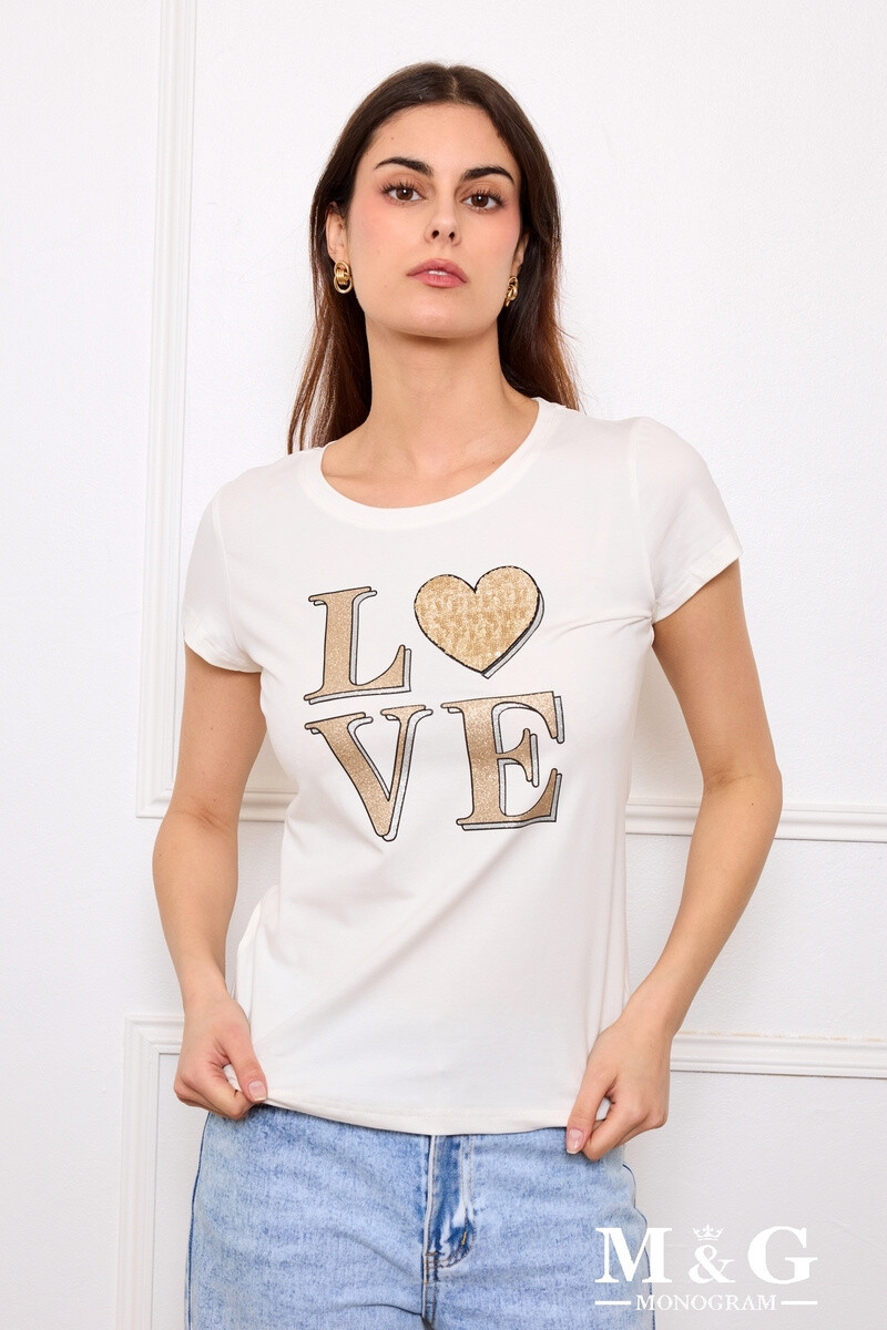Wholesaler M&G MONOGRAM - Sequins glitter print t-shirt