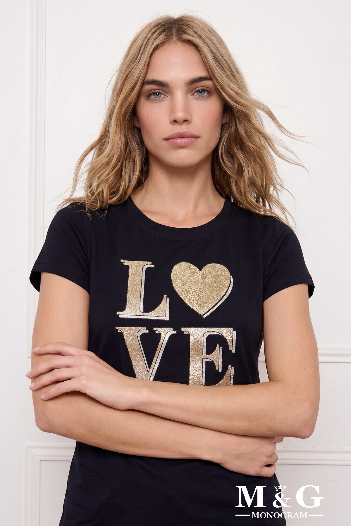 Wholesaler M&G MONOGRAM - Sequins glitter print t-shirt