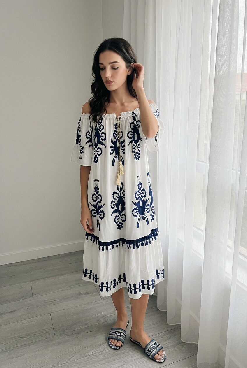 Wholesaler M&G Pronto Moda - Boat neckline with elastic drawstring and tassels