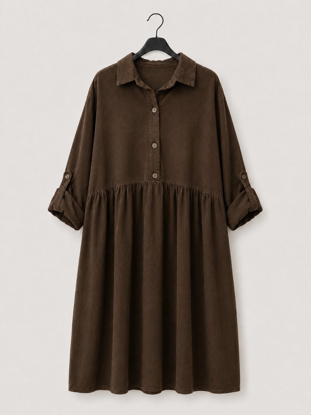 Wholesaler M&G Pronto Moda - Oversized Velvet Shirt Dress