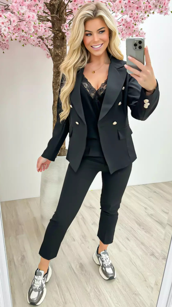 Grossista M.L Style - Completo giacca e pantaloni con bottoni