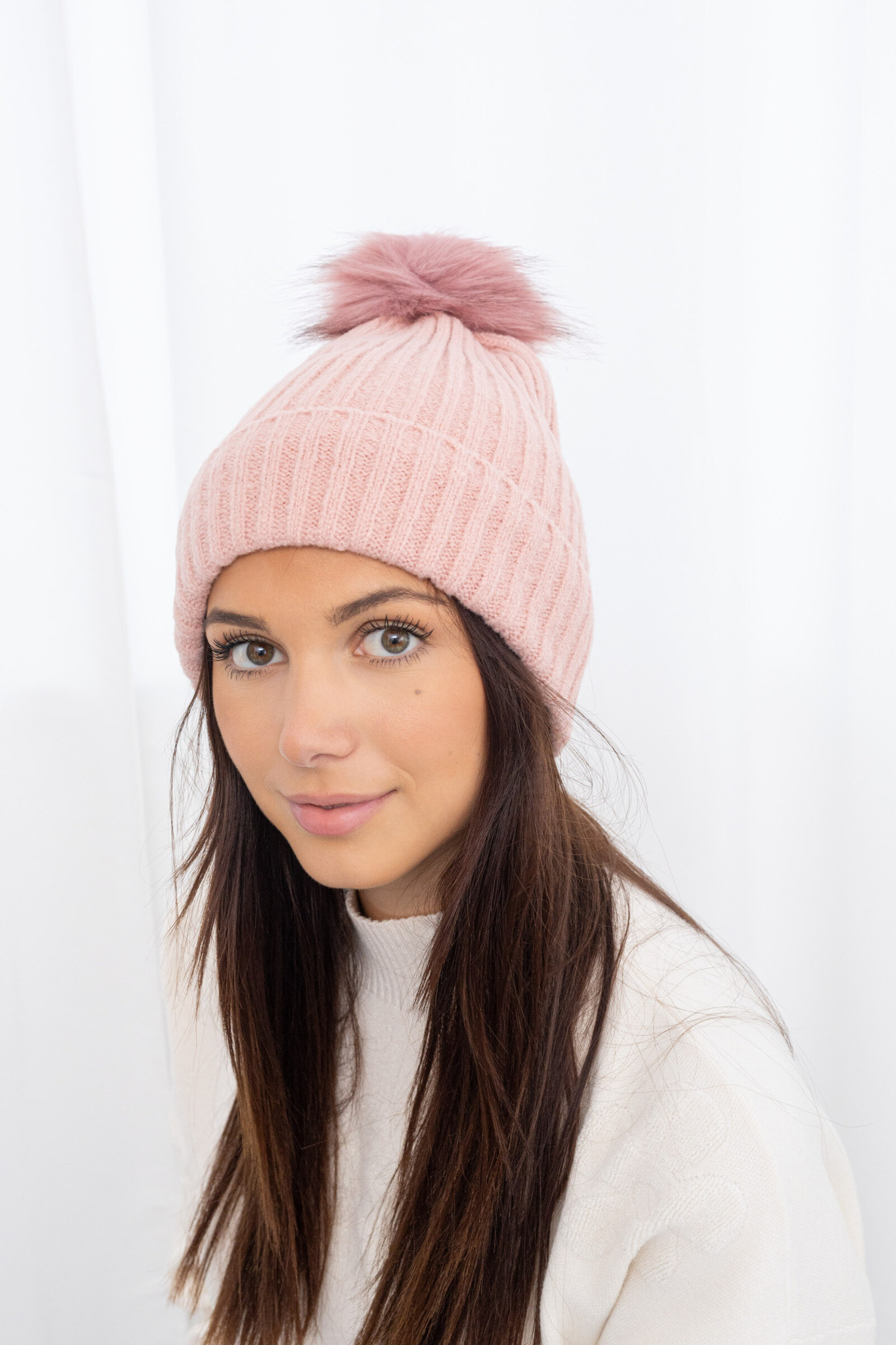 Großhändler M&P Accessoires - Mütze mit Umschlag und mit Fleece gefüttertem Bommel
