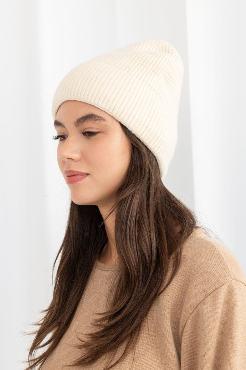 Wholesaler M&P Accessoires - Fleece-lined cuffed beanie with pompom