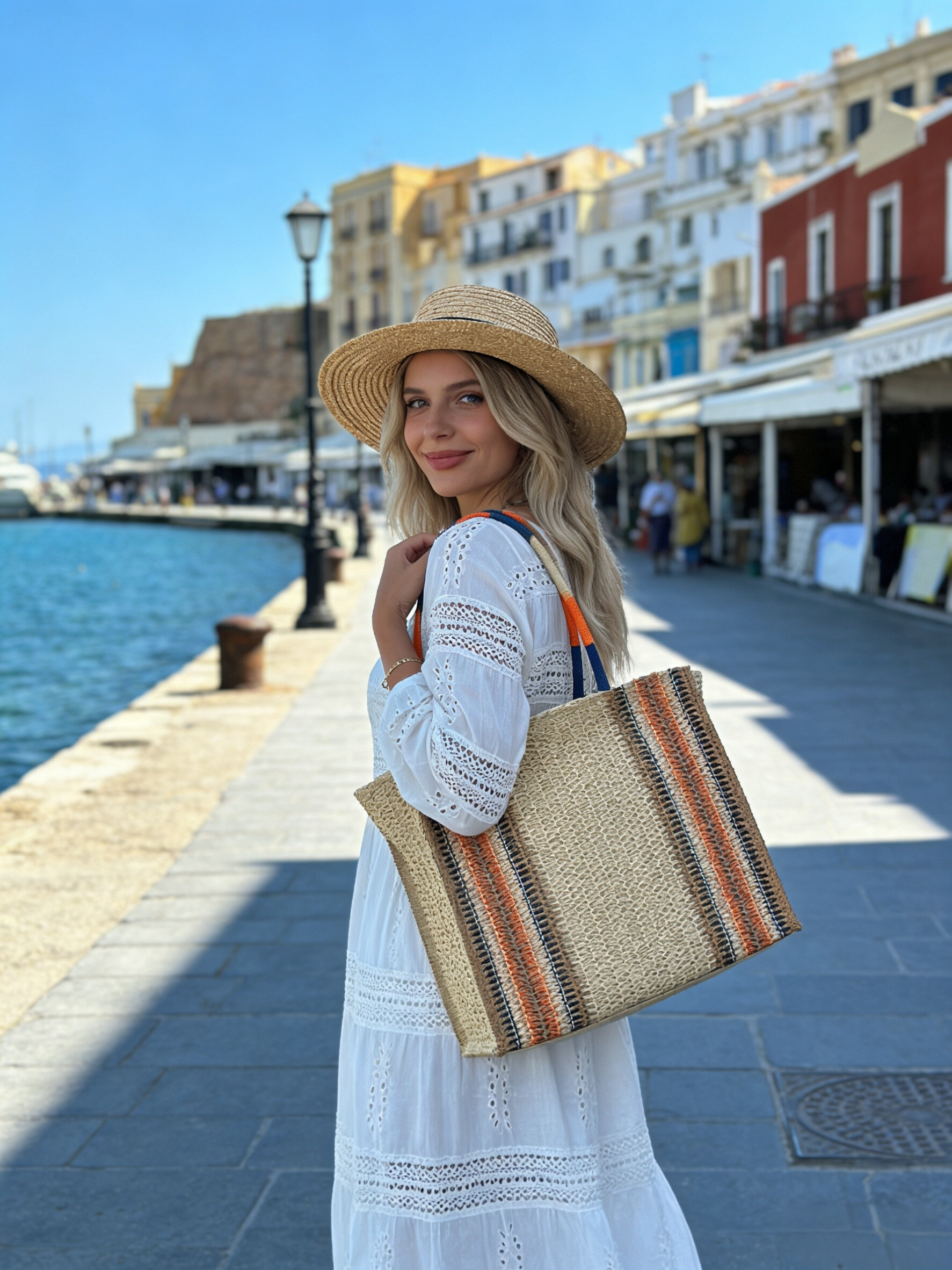 Mayorista M&P Accessoires - Bolso tote a rayas