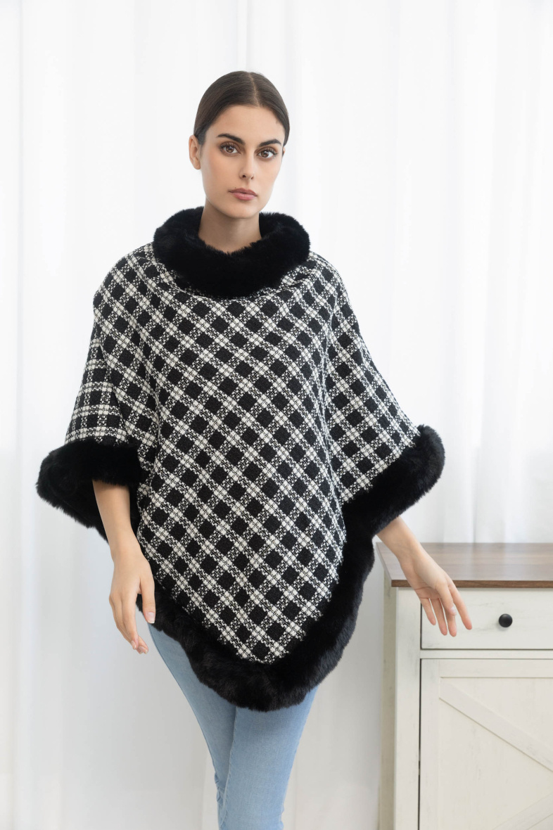 Mayorista M&P Accessoires - Poncho de piel