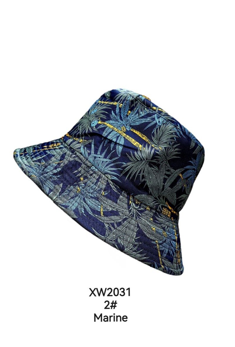 Grossiste M&P Accessoires - Bob chapeau réversible unisexe imprimé palmier