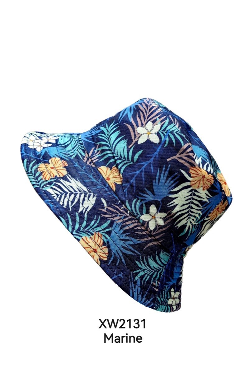 Grossiste M&P Accessoires - Bob chapeau réversible unisexe imprimé feuilles