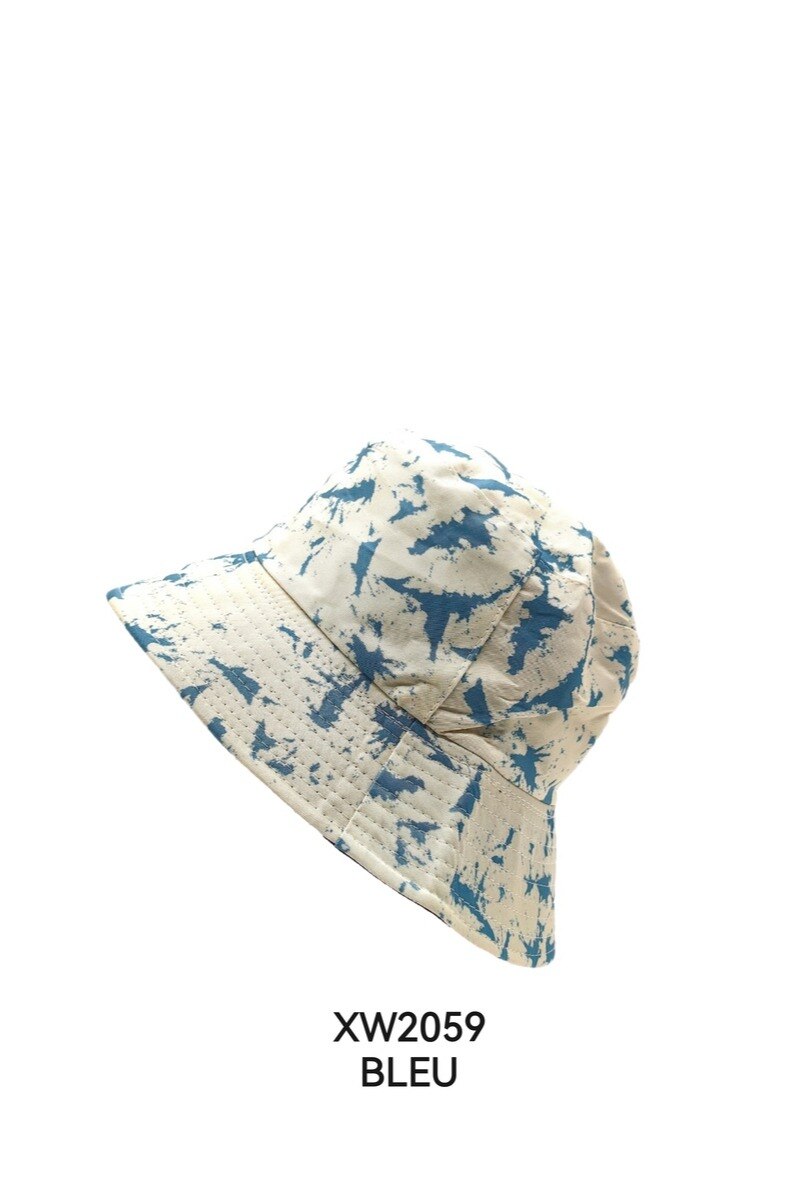 Grossiste M&P Accessoires - Bob chapeau unisexe imprimé - réversible en noir