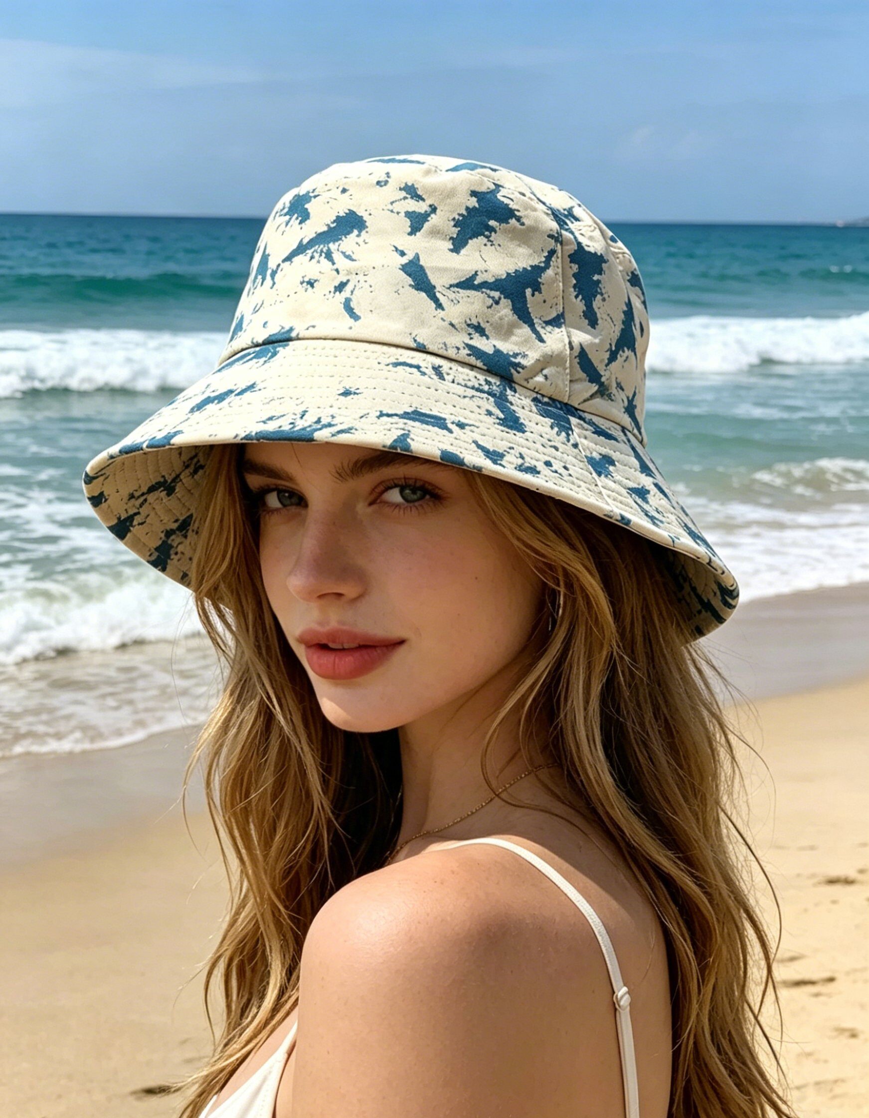 Grossiste M&P Accessoires - Bob chapeau unisexe imprimé - réversible en noir