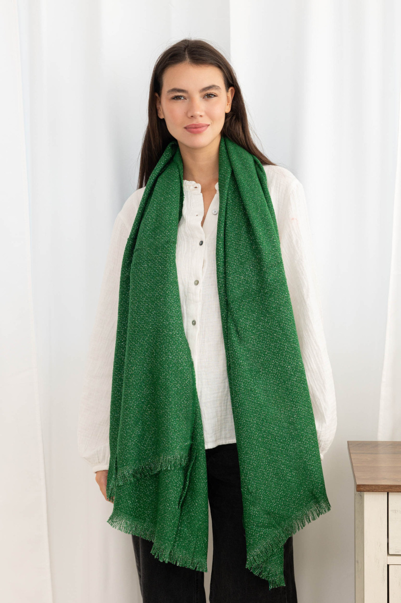 Grossiste M&P Accessoires - Echarpe douce lurex à fils métallisés tissés 180*80cm